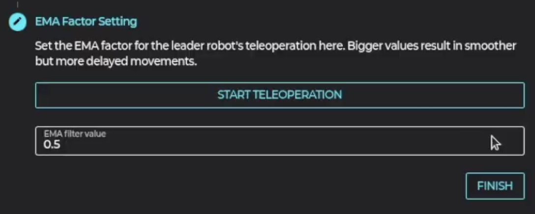 텔레오퍼레이션 실행